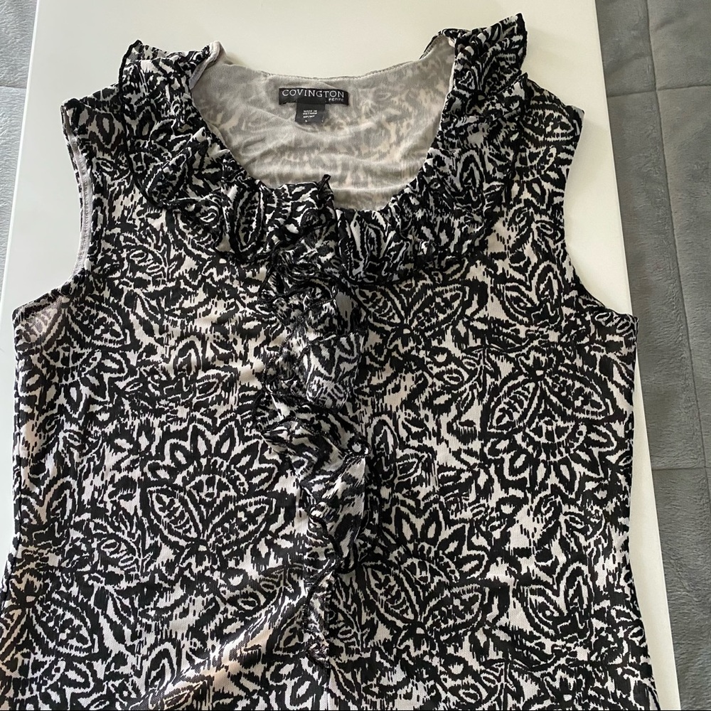 Covington Petite Ruffle Top - Picture 4 of 11